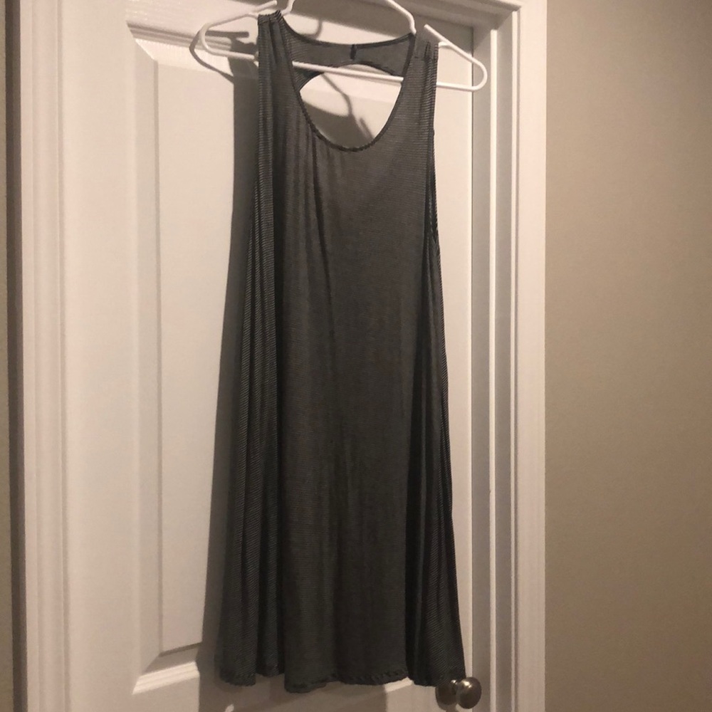 B&W Stripe Tank Dress